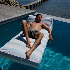 Luxe Lie-On Lounger | Lazy Days Blue Stripe Sunnylife