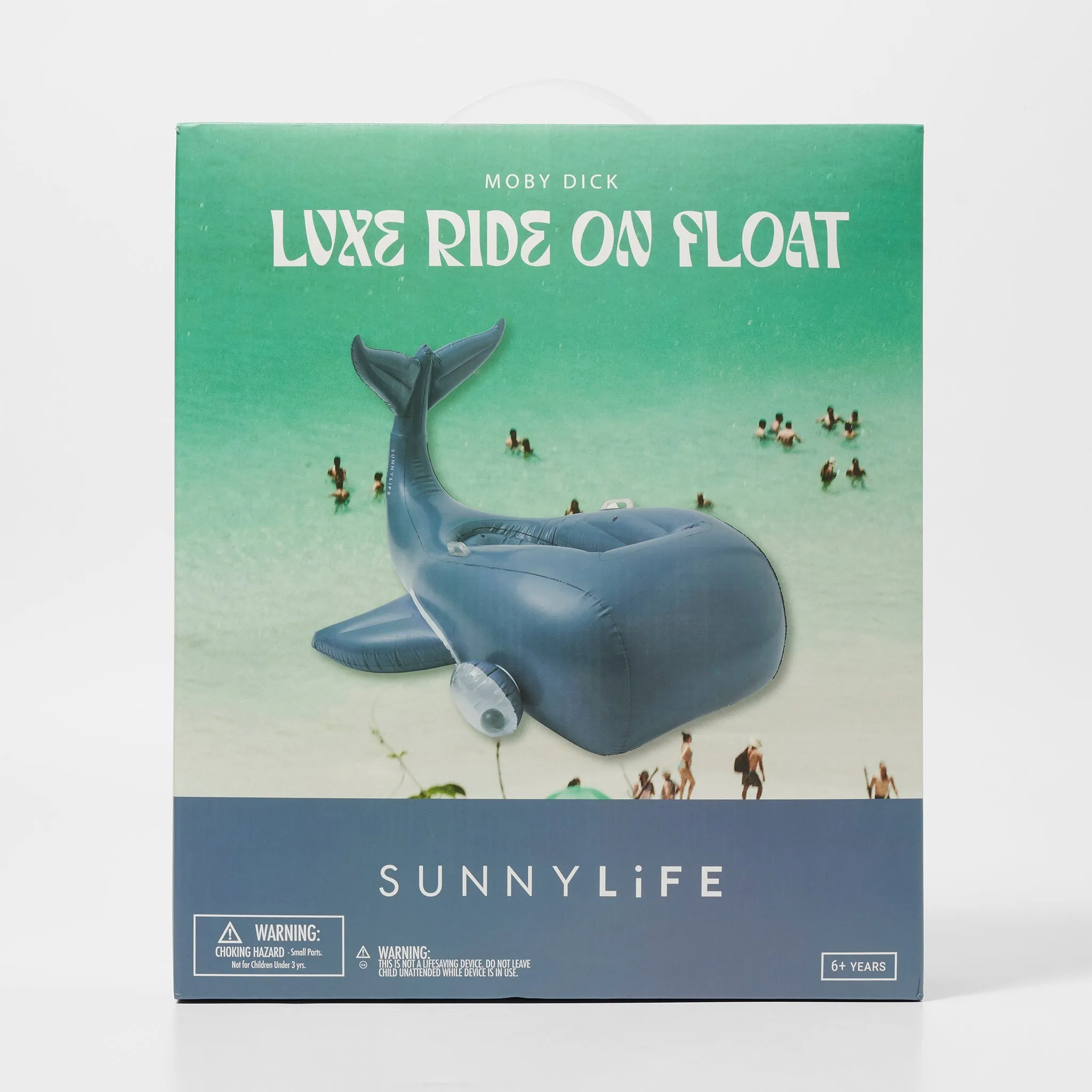 Luxe Ride-On Float | Moby Dick Navy Sunnylife
