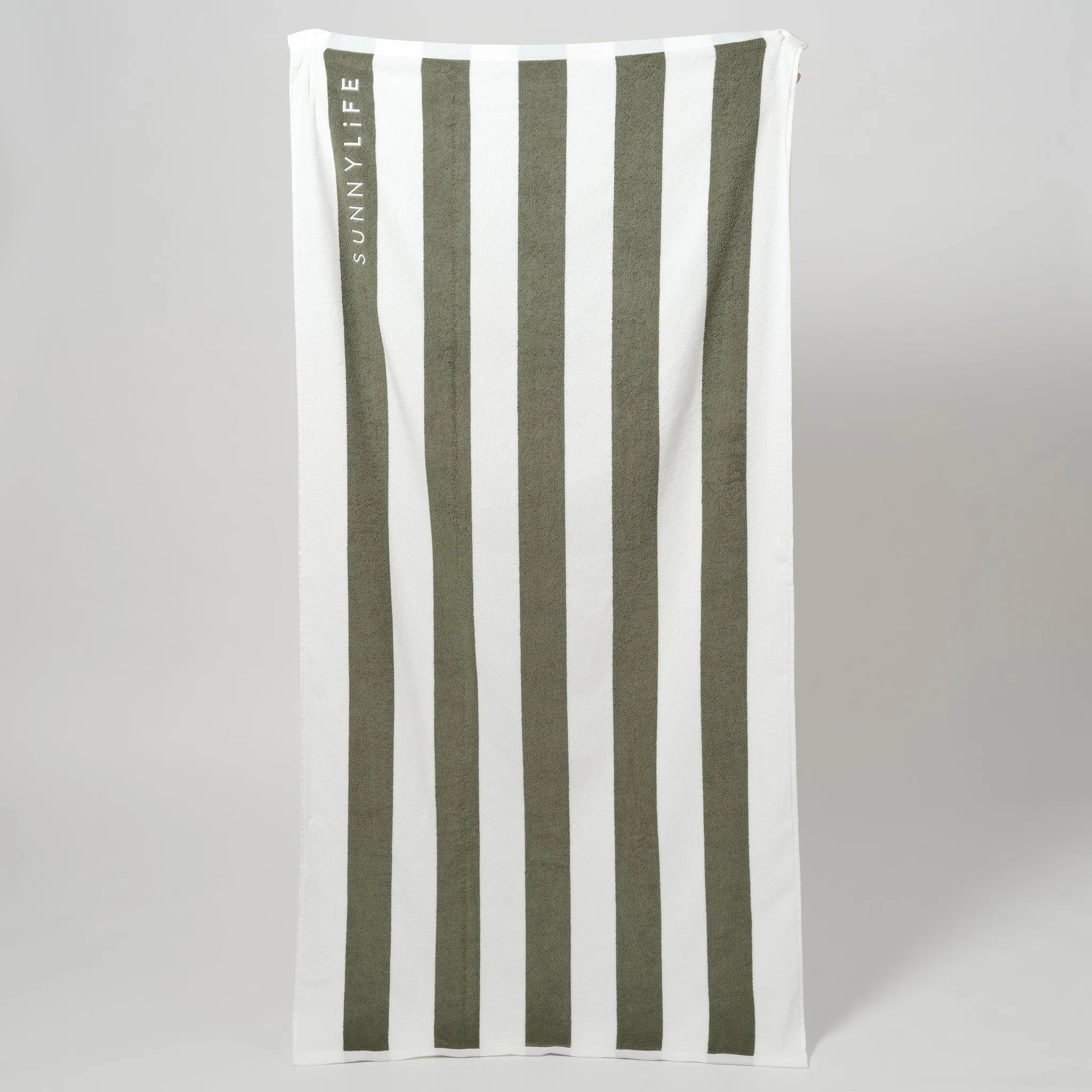 Luxe Towel | The Vacay Olive Stripe Sunnylife