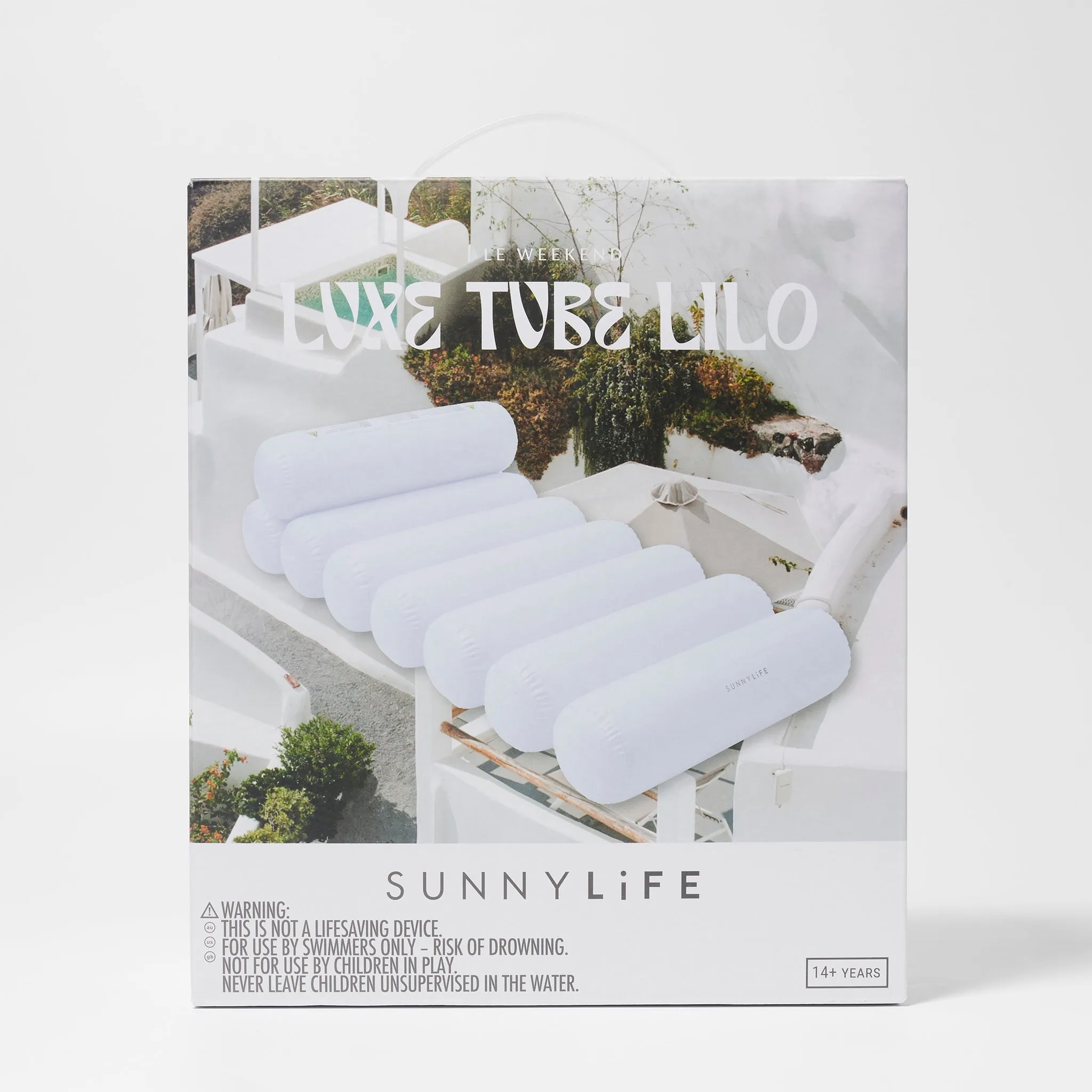Luxe Tube Lilo | Le Weekend White Sunnylife