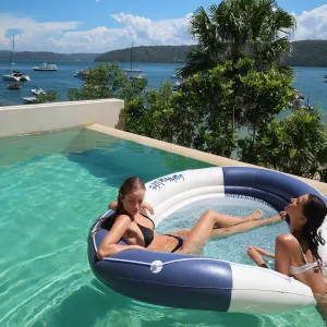 Luxe Twin Hammock Float | Le Weekend Navy Sunnylife