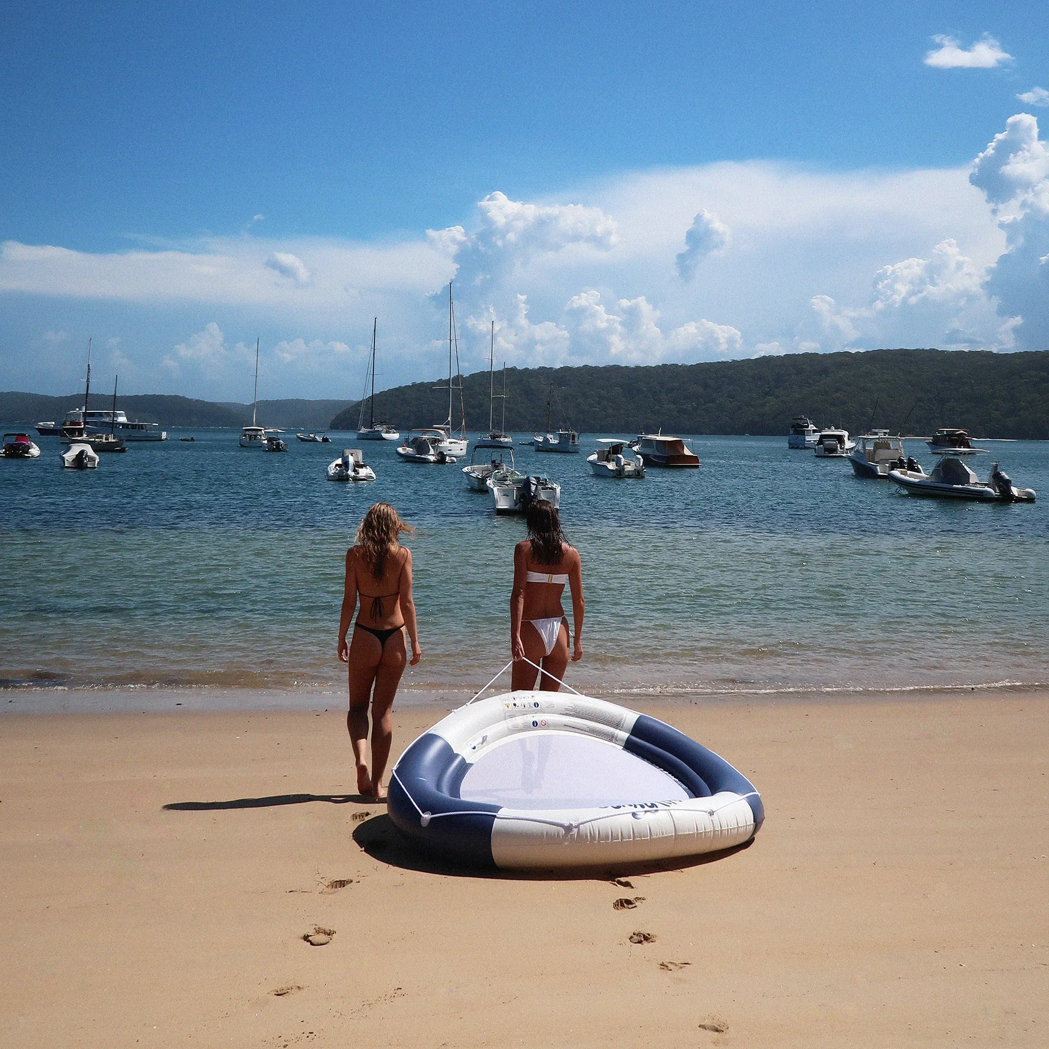 Luxe Twin Hammock Float | Le Weekend Navy Sunnylife