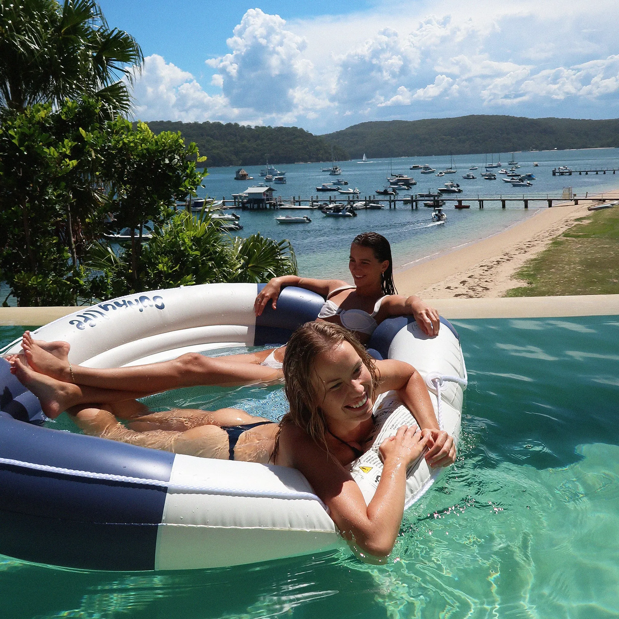 Luxe Twin Hammock Float | Le Weekend Navy Sunnylife