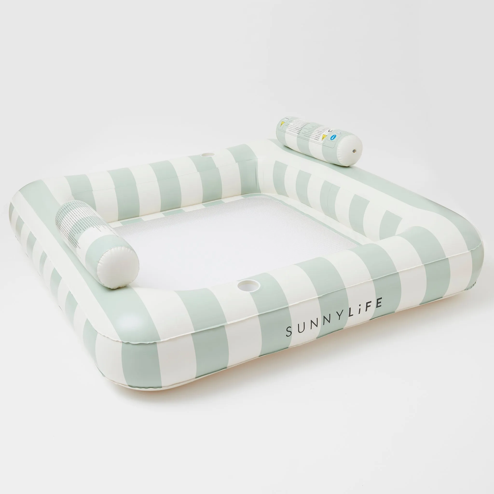 Luxe Twin Hammock Float | The Vacay Soft Olive Sunnylife