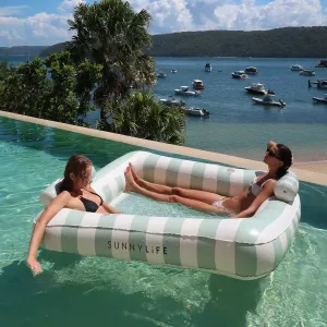 Luxe Twin Hammock Float | The Vacay Soft Olive Sunnylife