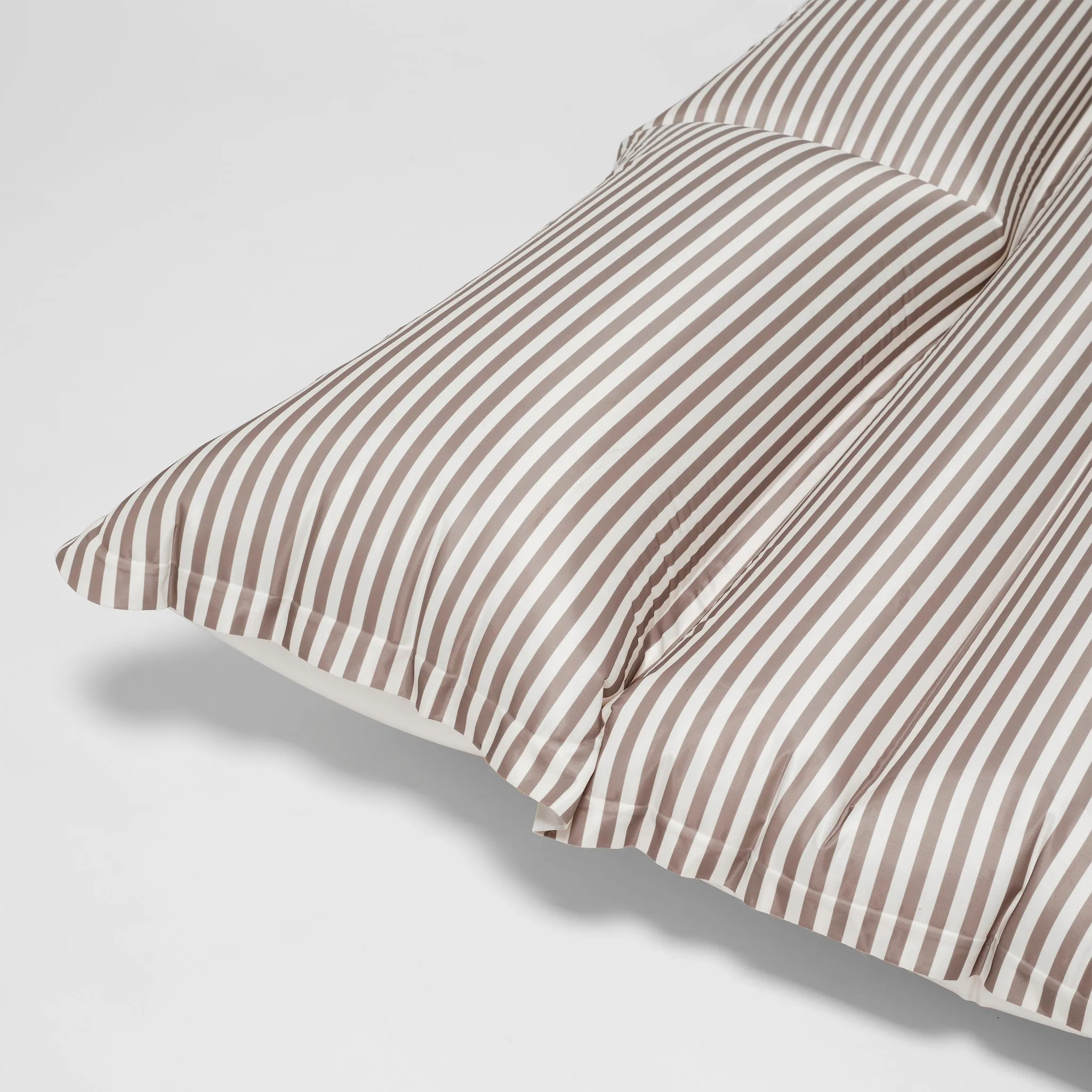 Luxe Twin Vintage Lie-On Float | The Vacay Stone Stripe Sunnylife