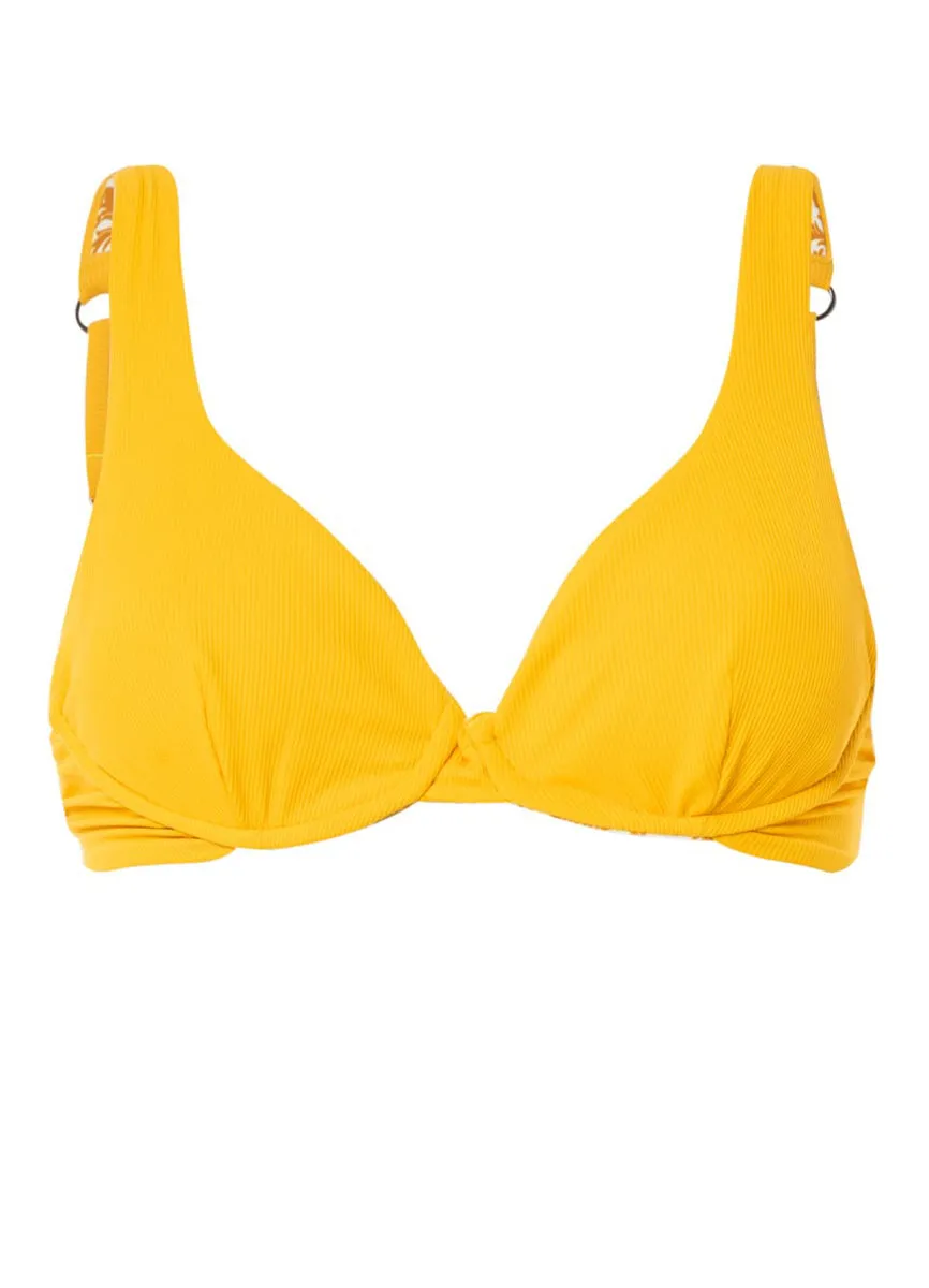 Maaji Amber Yellow Macarenna Unmolded Underwire Bikini Top Maaji