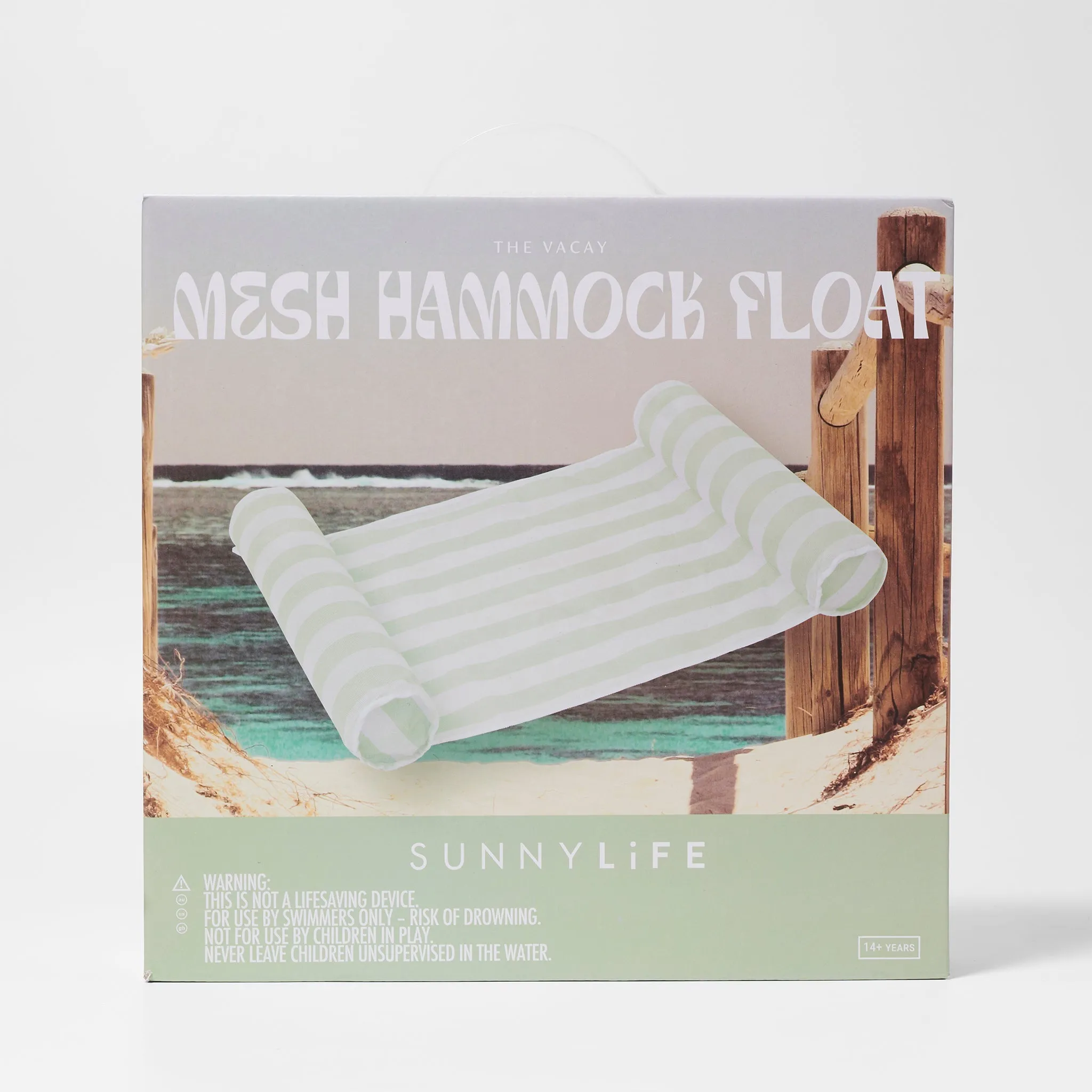 Mesh Hammock Float | The Vacay Soft Olive Sunnylife