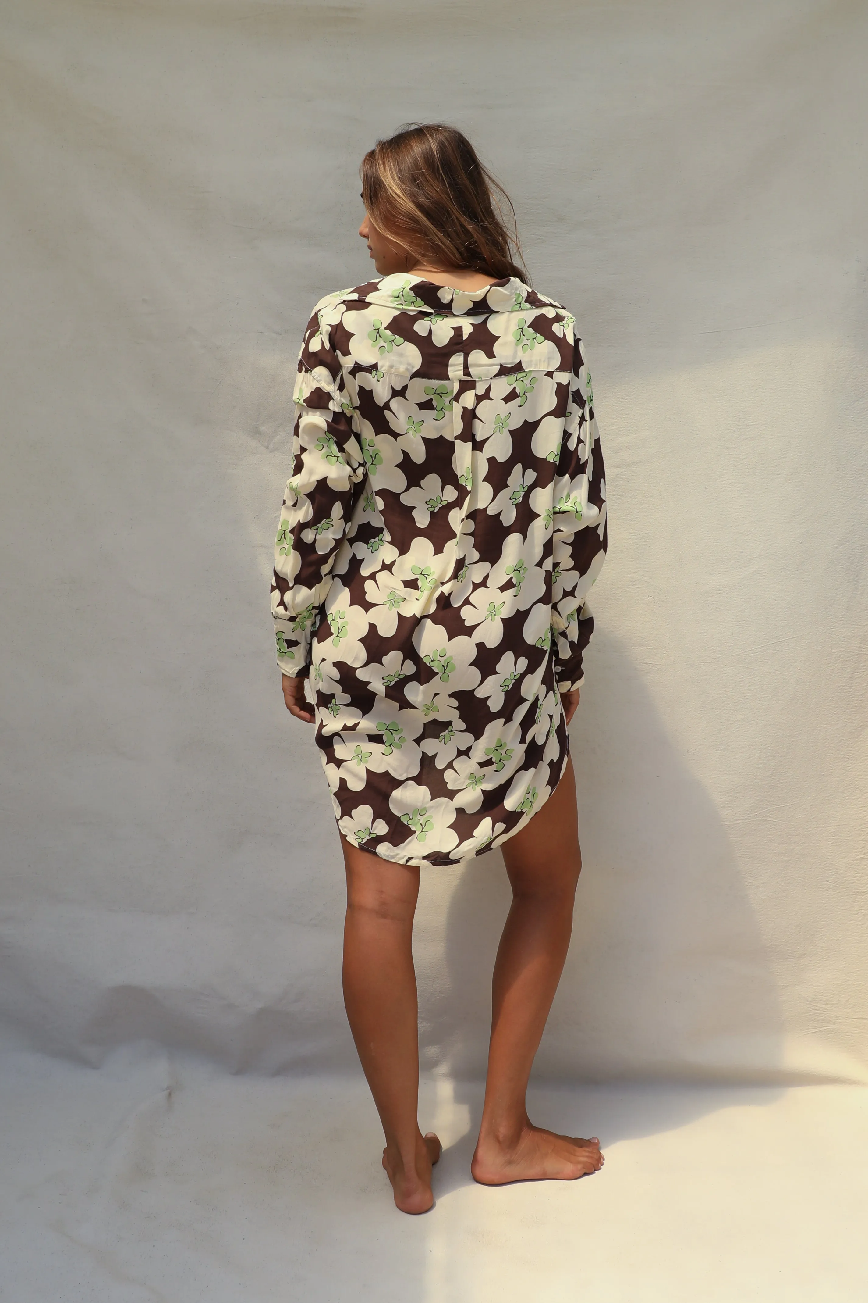 Mimi Shirt Dress - Hilo Stone Fox Swim