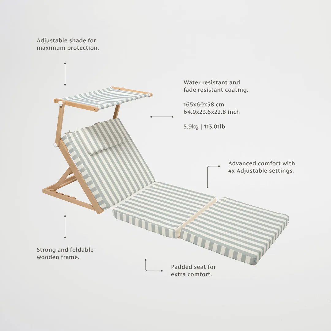 Pool House Daybed | La Palma Sage Stripe Sunnylife