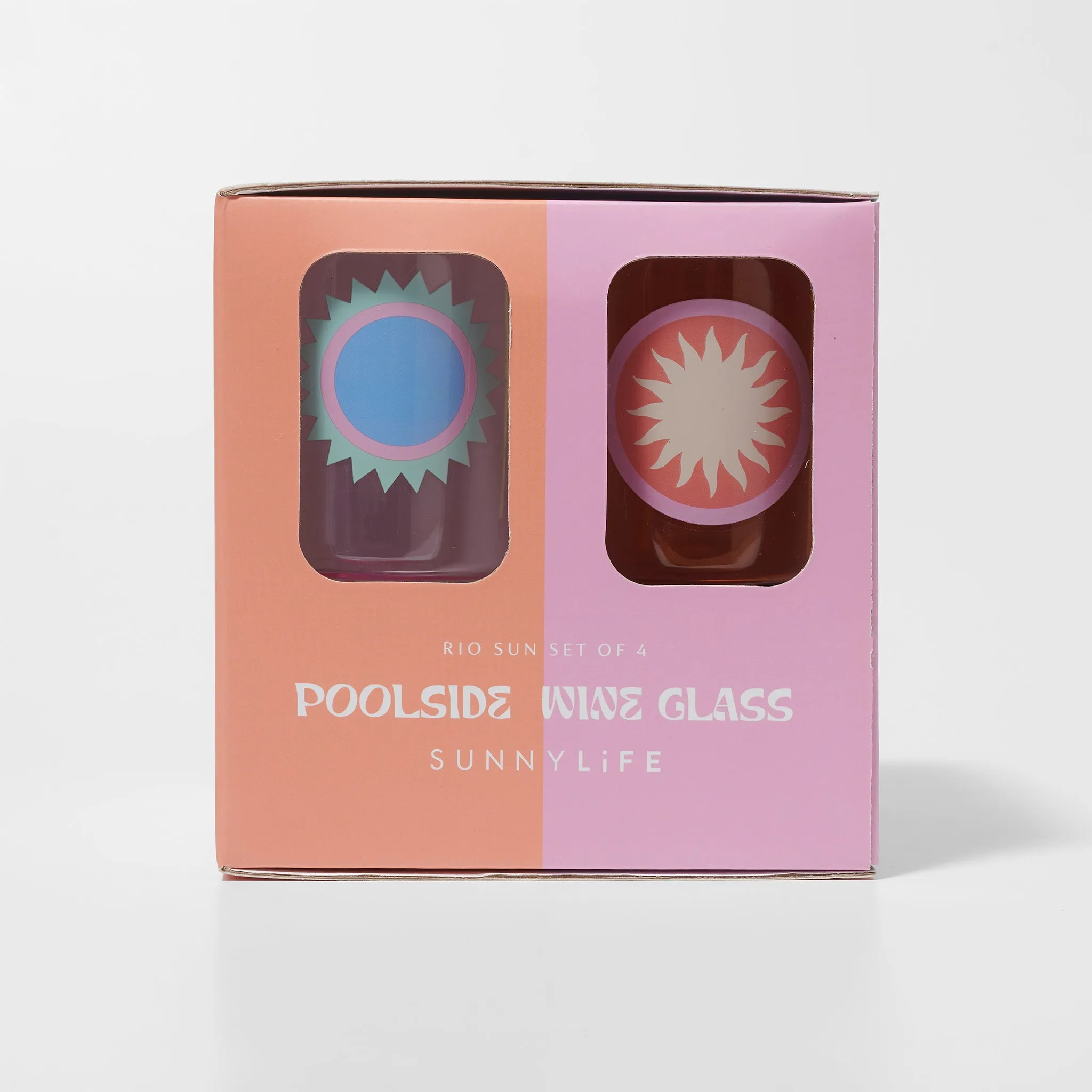 Poolside Wine Glass | Rio Sun Multi Sunnylife