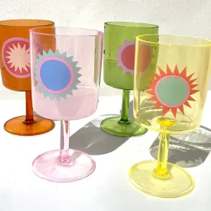 Poolside Wine Glass | Rio Sun Multi Sunnylife
