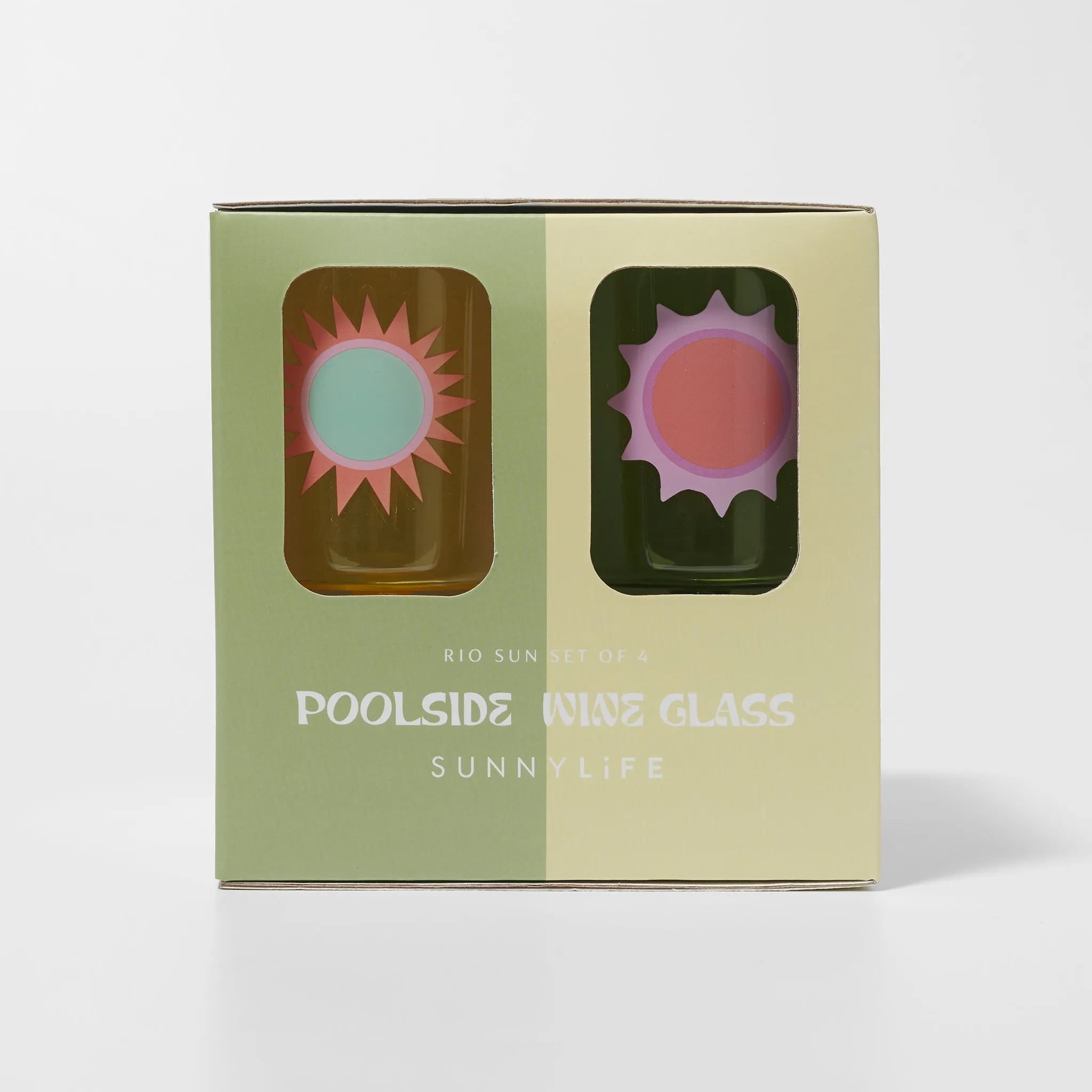 Poolside Wine Glass | Rio Sun Multi Sunnylife