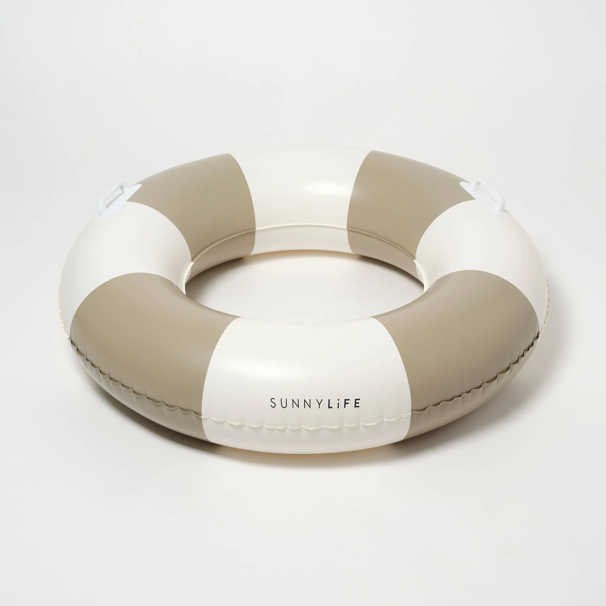 Slim Tube Pool Ring | Rustico Driftwood Stripe Sunnylife