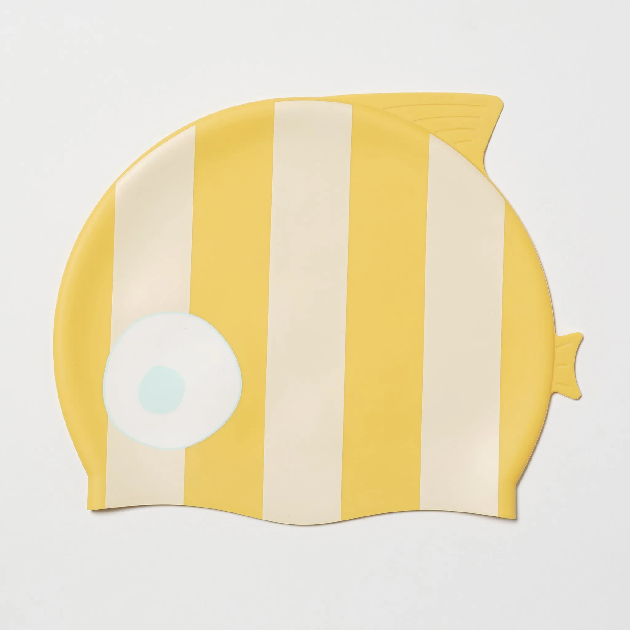 Swimming Cap | Finn the Fish Mustard Stripe Sunnylife