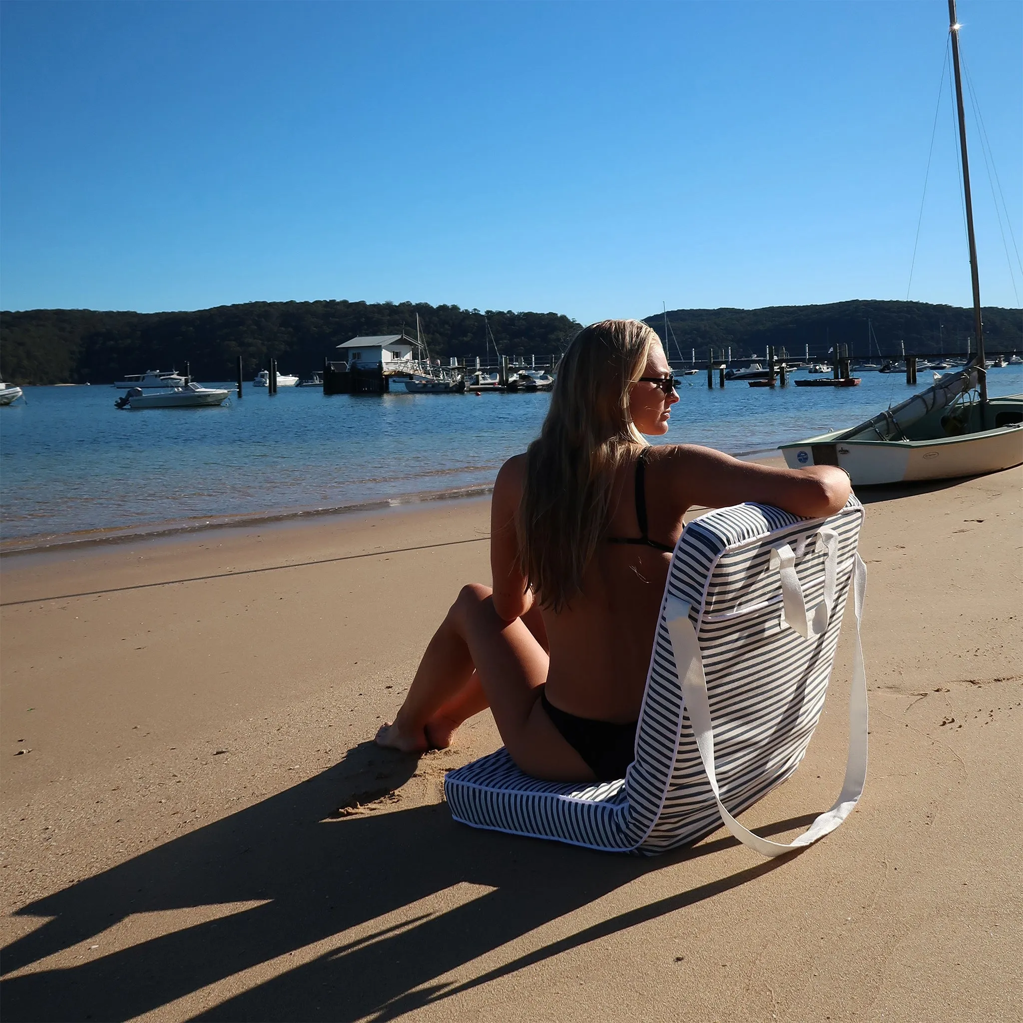 Take Anywhere Folding Chair | Resort Stripe Sunnylife