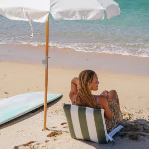 Terry Travel Lounger | The Vacay Olive Stripe Sunnylife