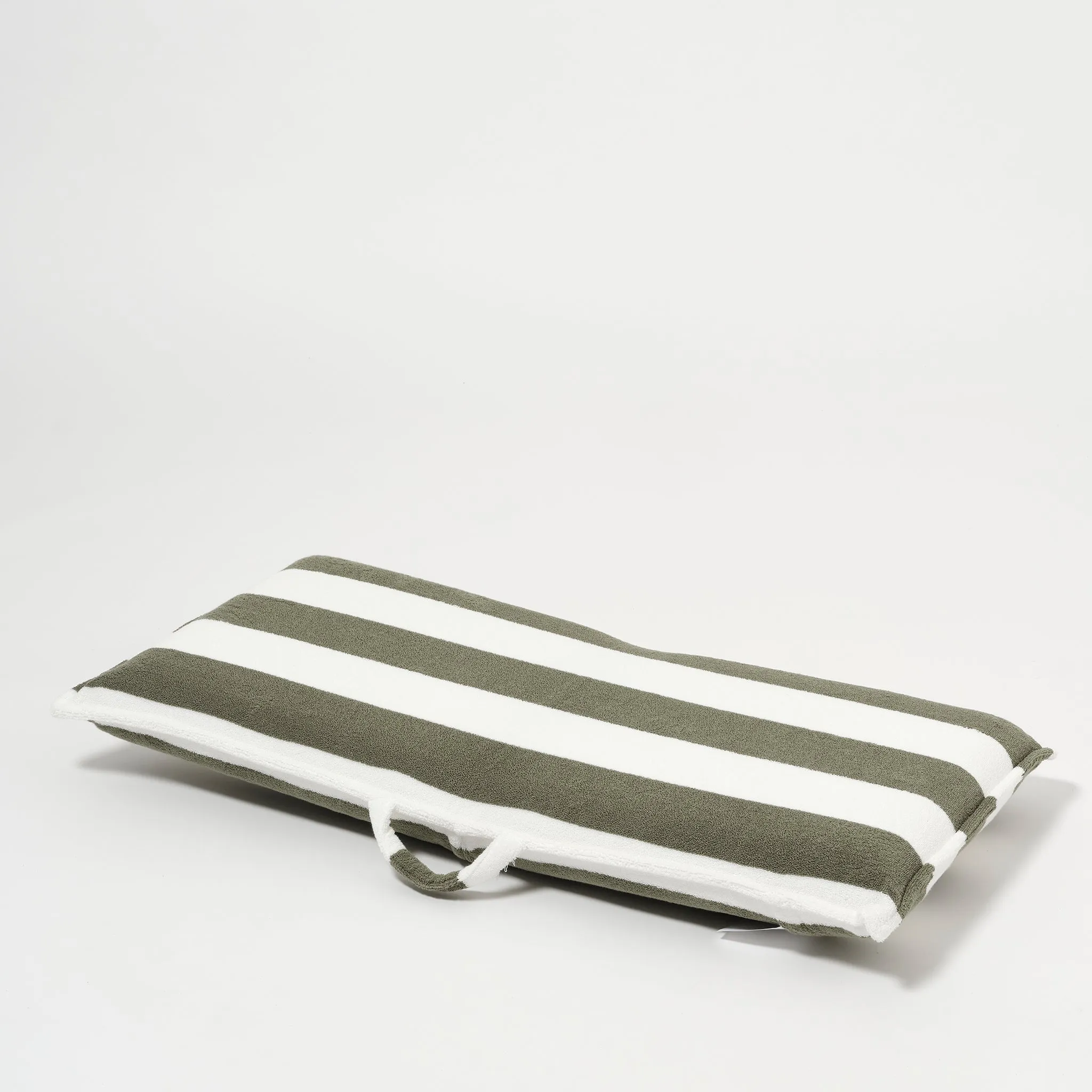 Terry Travel Lounger | The Vacay Olive Stripe Sunnylife