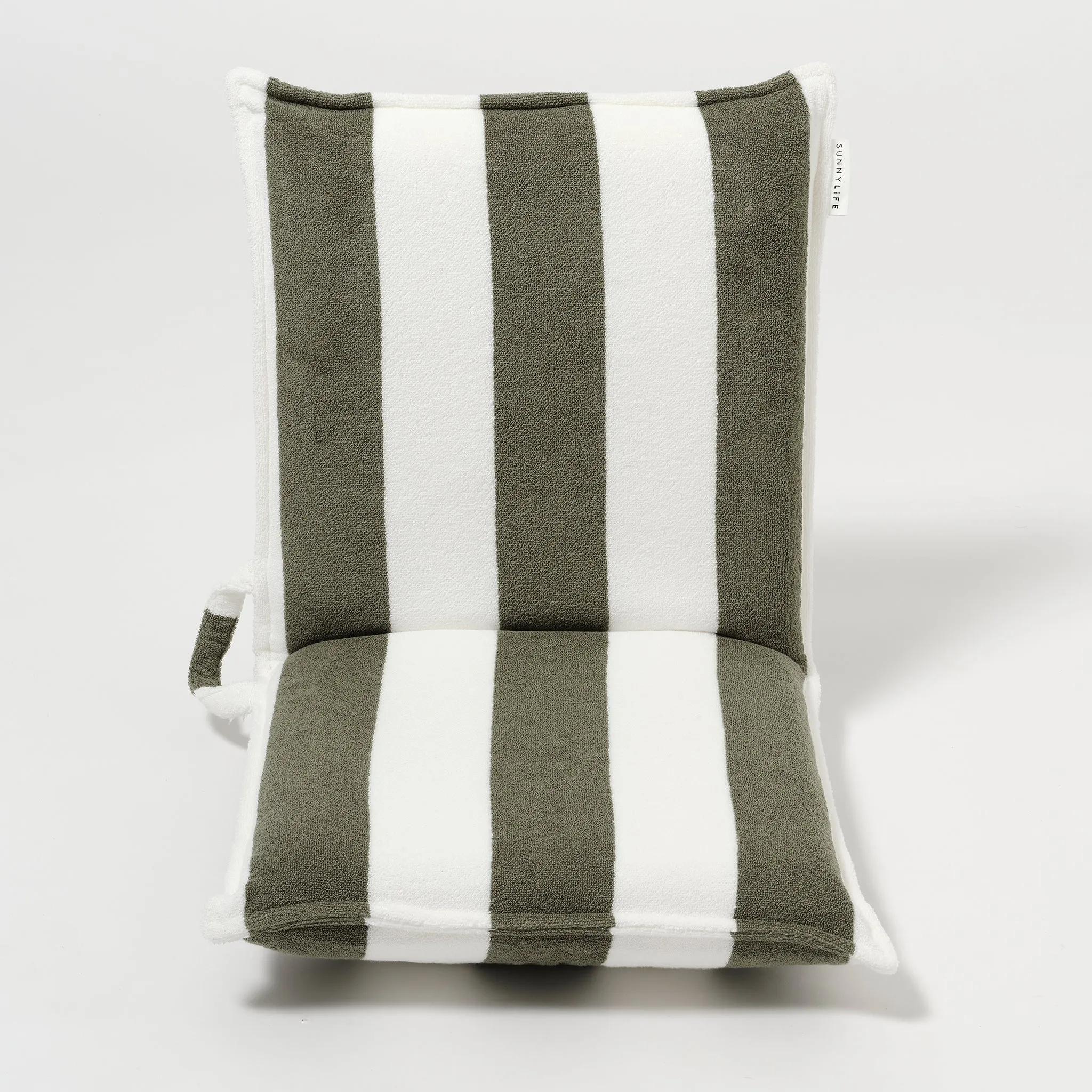 Terry Travel Lounger | The Vacay Olive Stripe Sunnylife