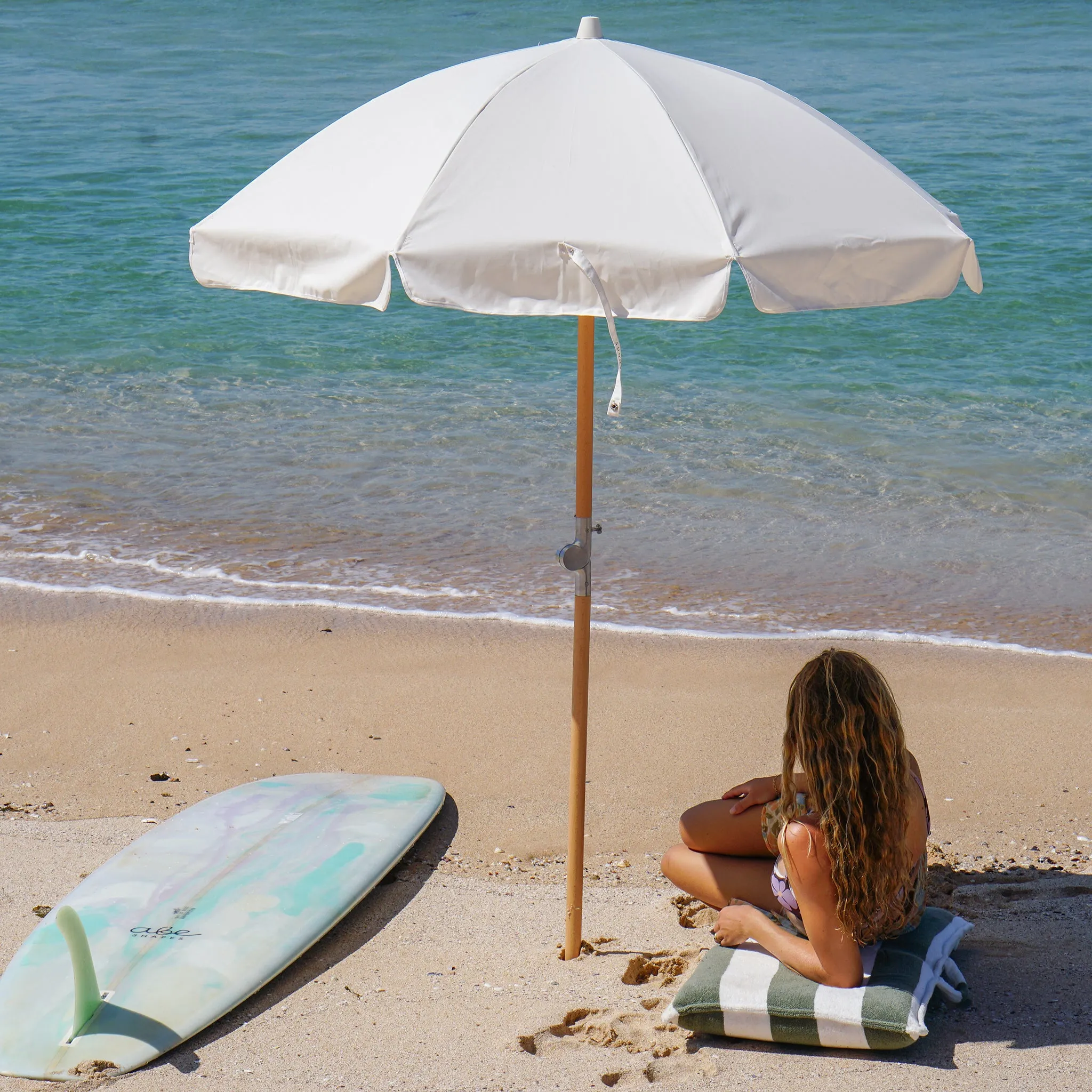 Terry Travel Lounger | The Vacay Olive Stripe Sunnylife