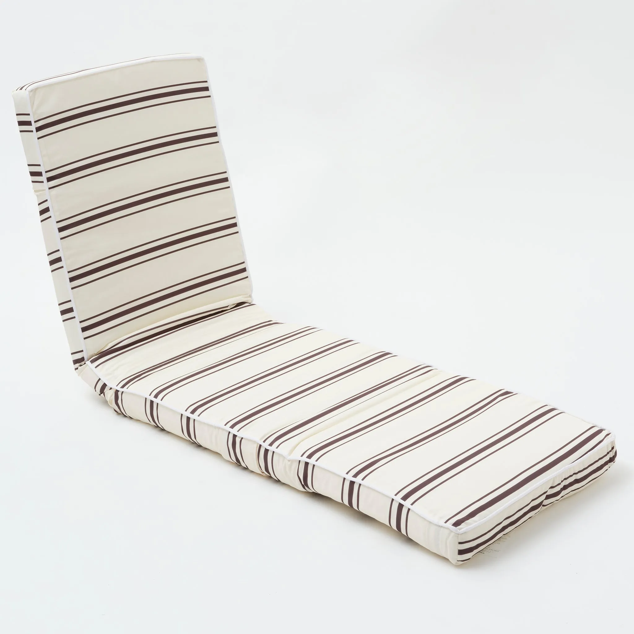 The Lounger Chair | Charcoal Stripe Sunnylife