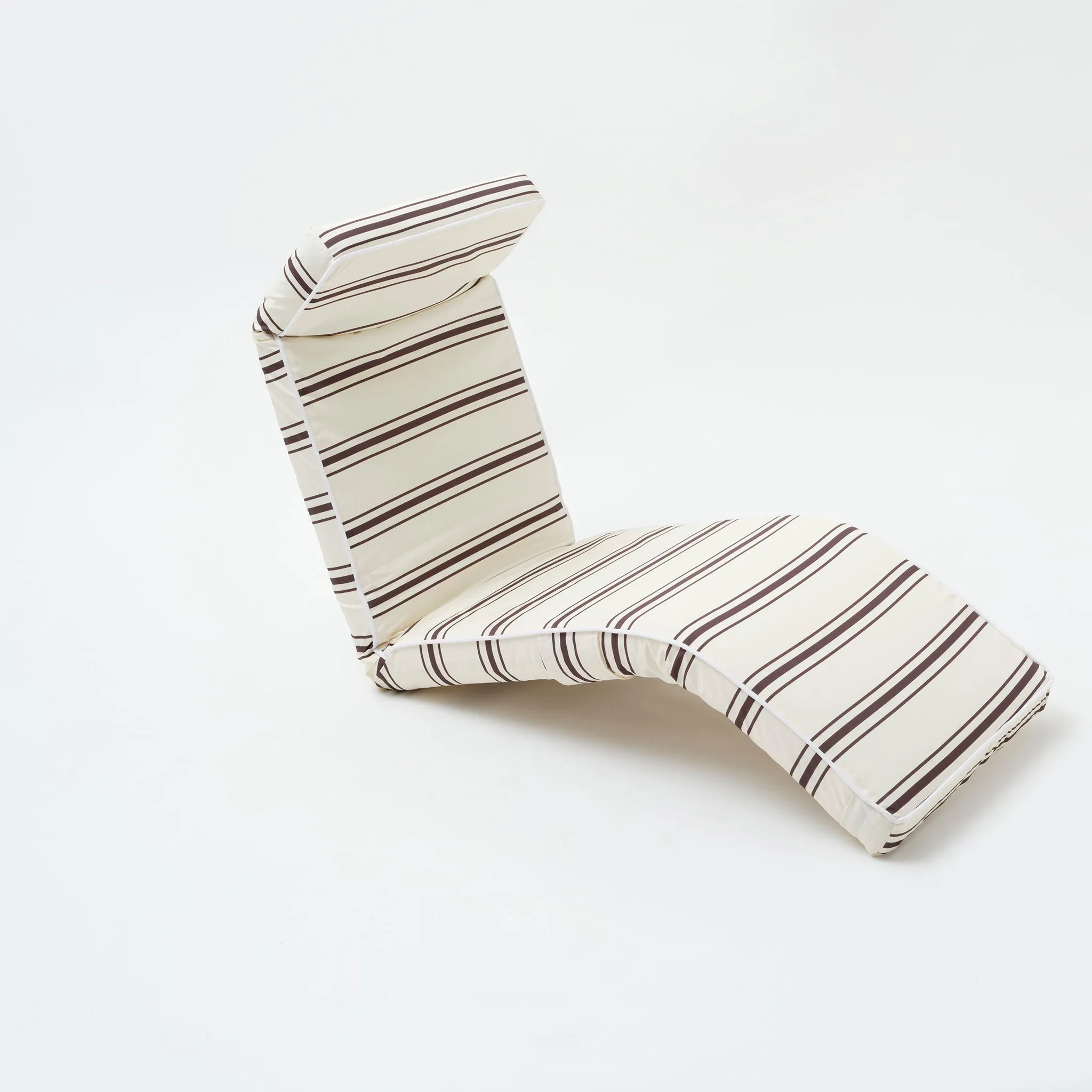 The Lounger Chair | Charcoal Stripe Sunnylife