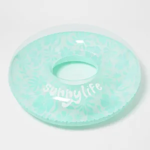 Tube Pool Ring | Floral Seafoam Sunnylife