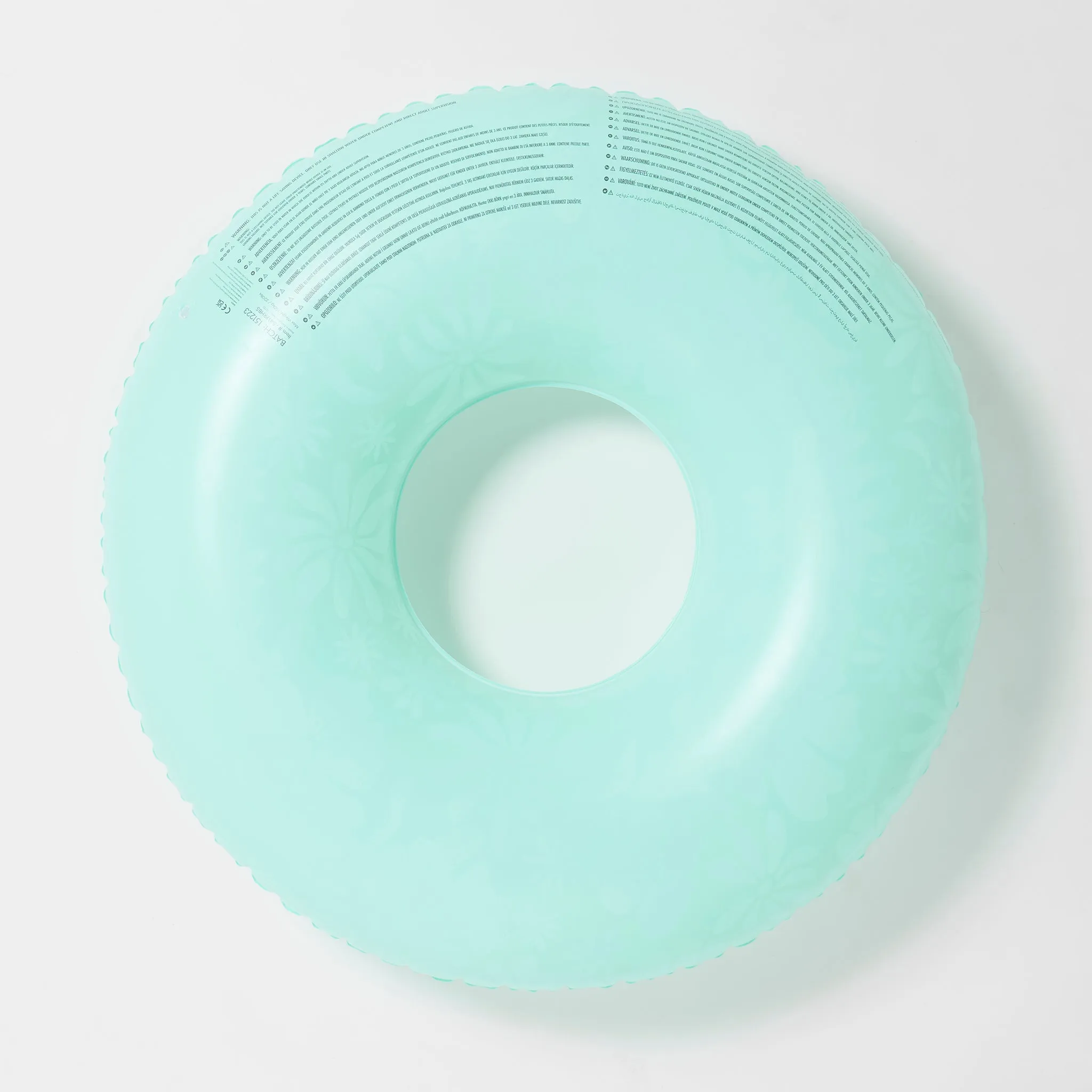 Tube Pool Ring | Floral Seafoam Sunnylife