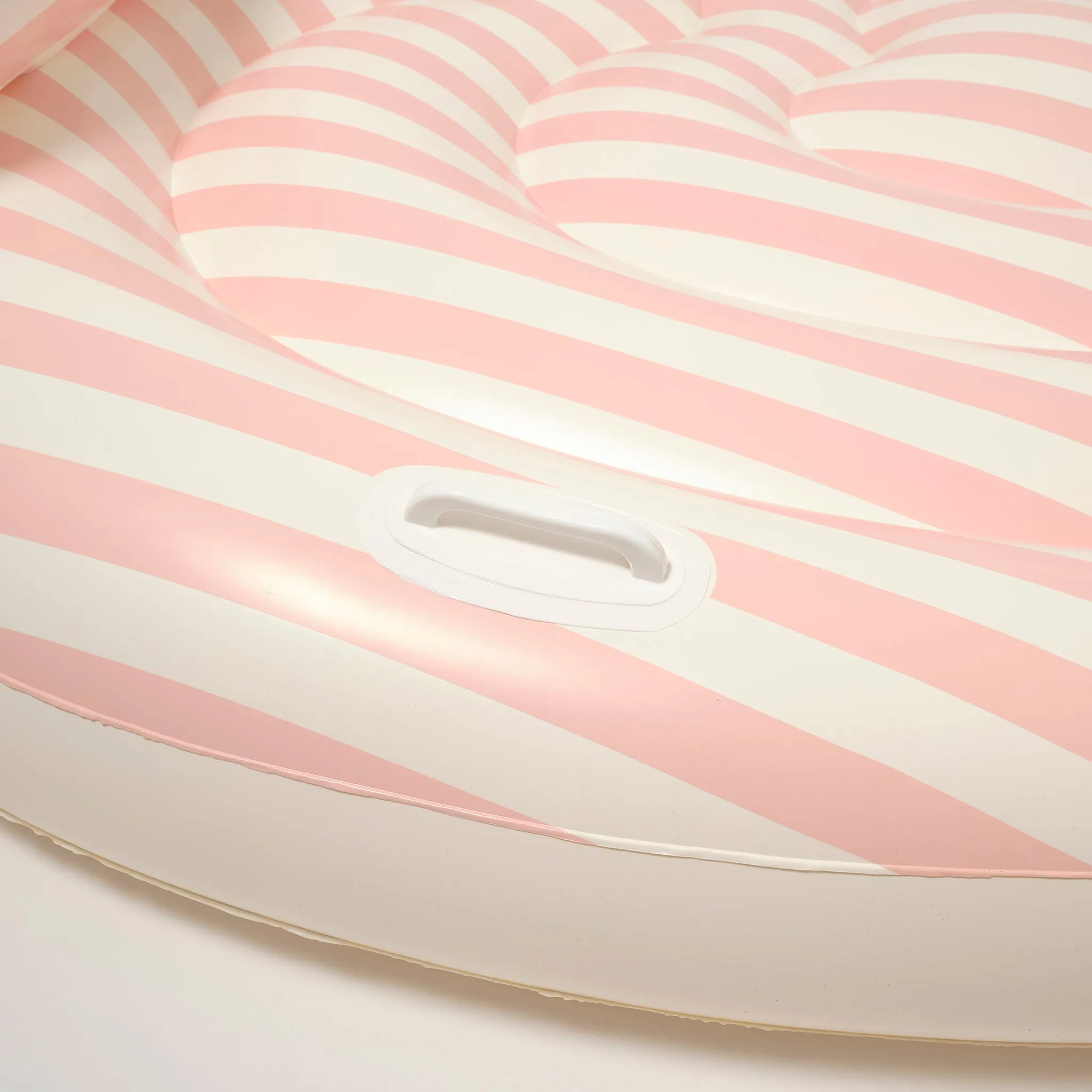 Twin Lie-On Float | Stole My Heart Pink Stripe Sunnylife