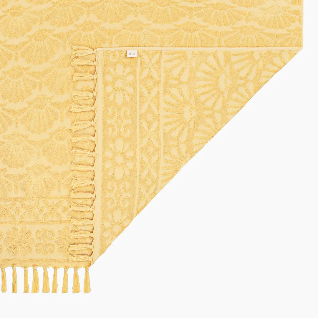 Zali Marigold Beach Towel ISAL LABEL